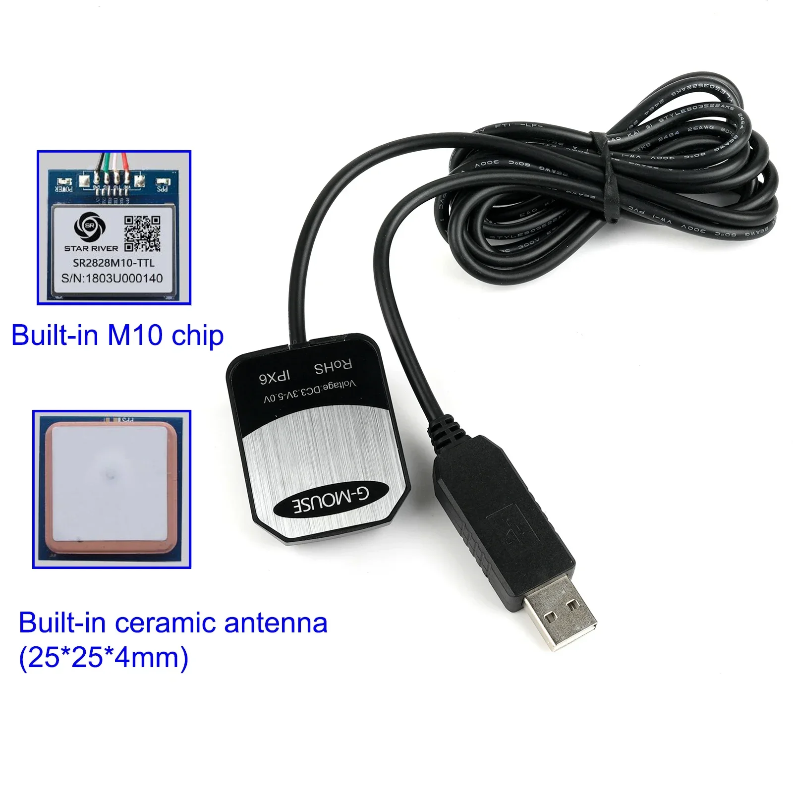 Modulo GPS USB M10 G-Mouse con - Laptop Mouse recensione e prezzo